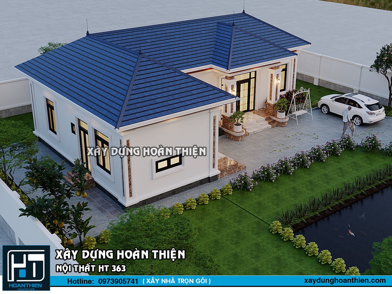 biệt thự mái Nhật 1 tầng hiện đại Vĩnh Bảo