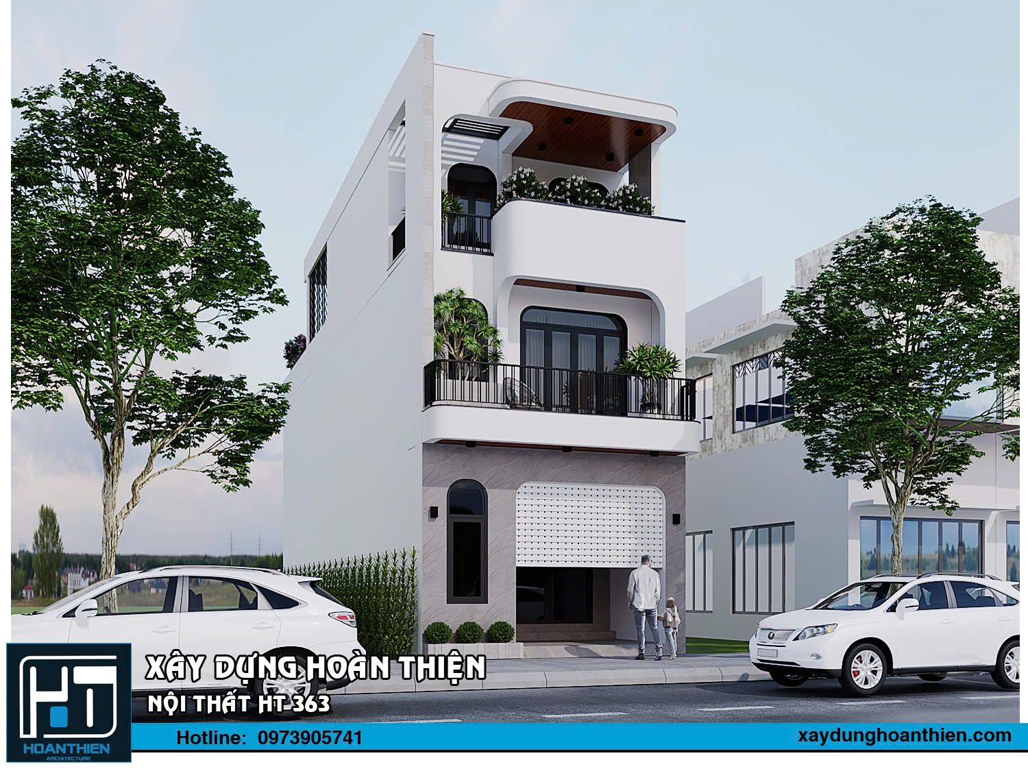 Thiết kế nhà ông 3 tầng hiện đại sang trọng đẳng cấp tại Hải Phòng