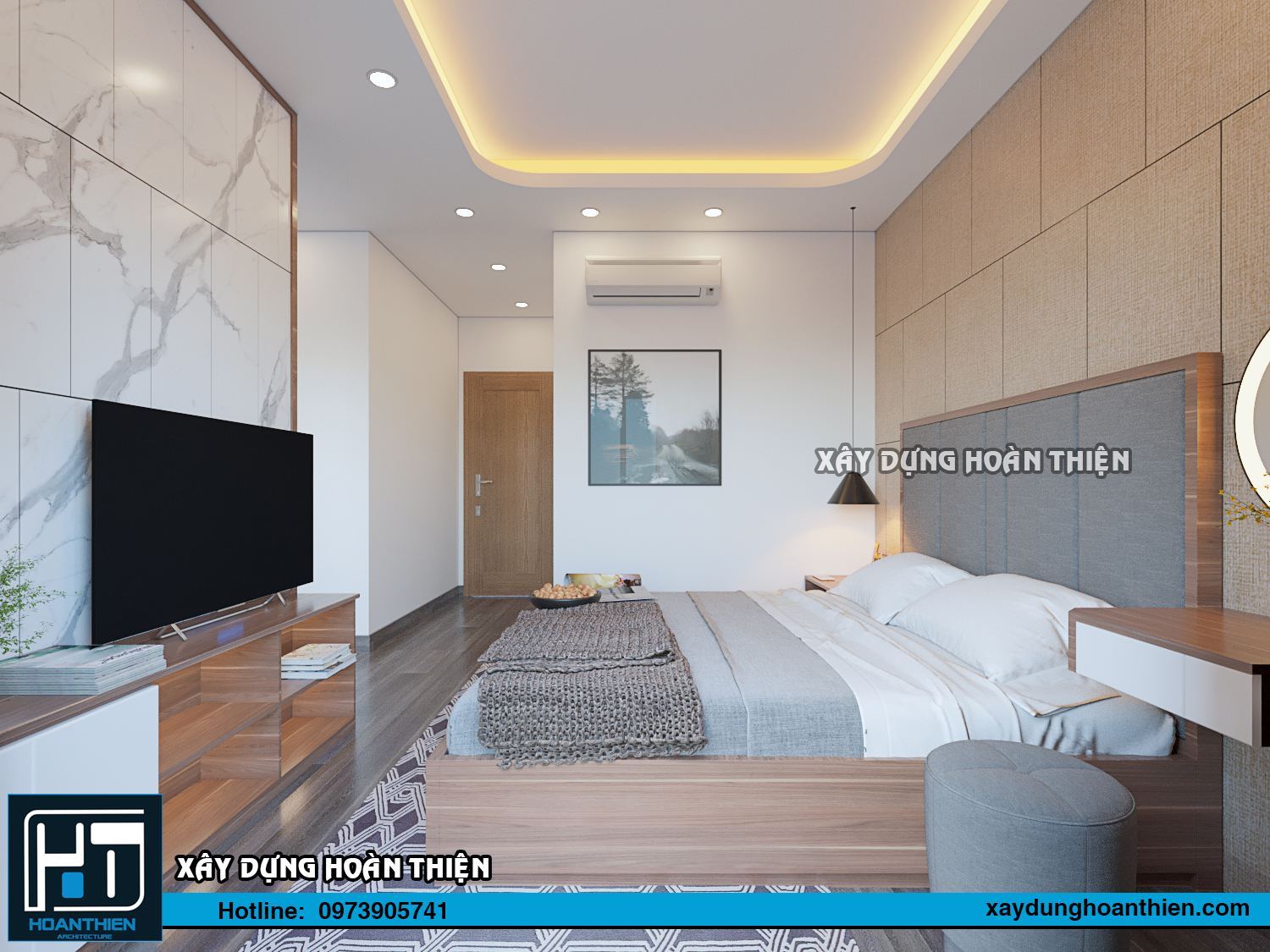 Thiết kế thi công nội thất căn hộ Aqua City Hạ Long, Quảng Ninh