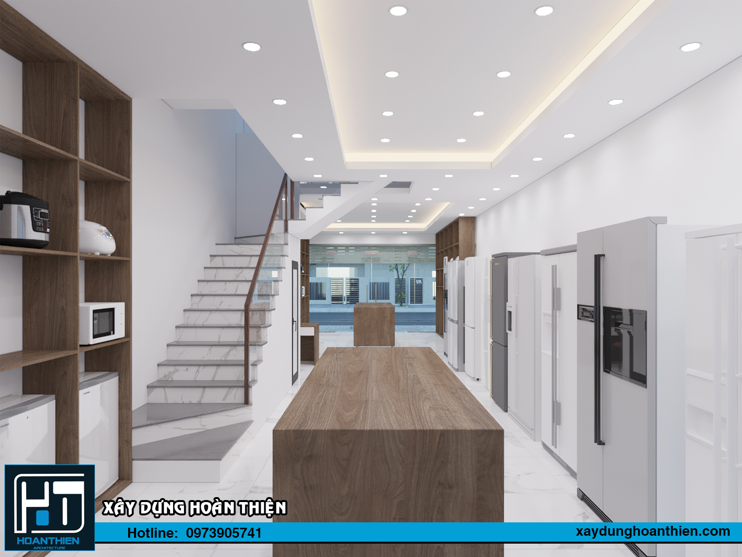 Thiết kế nội thất nhà ống diện tích 5x20m tại Hải Phòng
