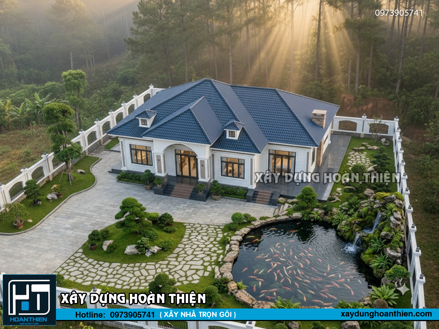 Biệt thự vườn mái Nhật 1 tầng sang trọng đẳng cấp Biệt thự vườn mái Nhật 1 tầng sang trọng đẳng cấp