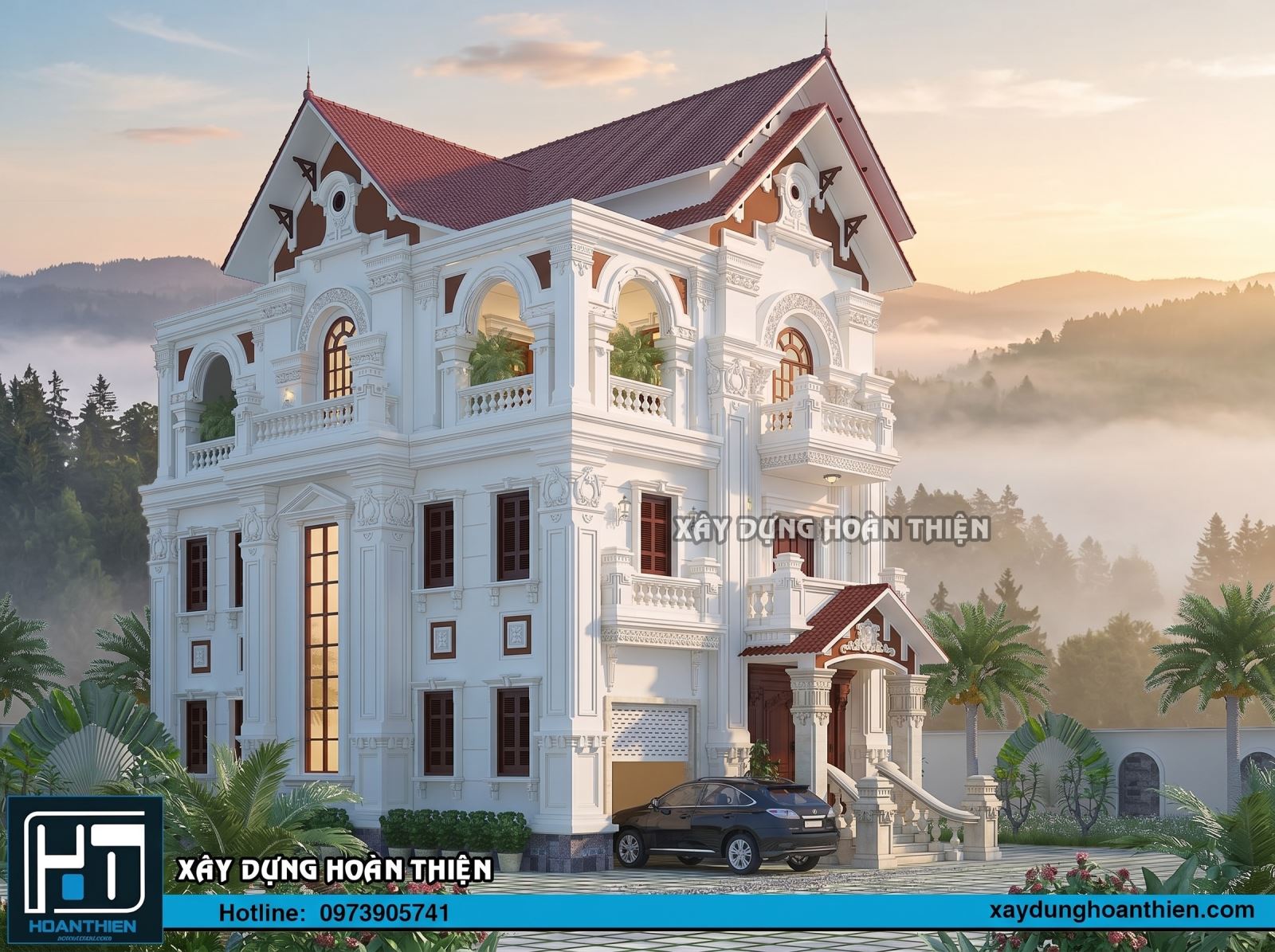 Biệt thự 3 tầng kiểu pháp Biệt thự 3 tầng kiểu pháp