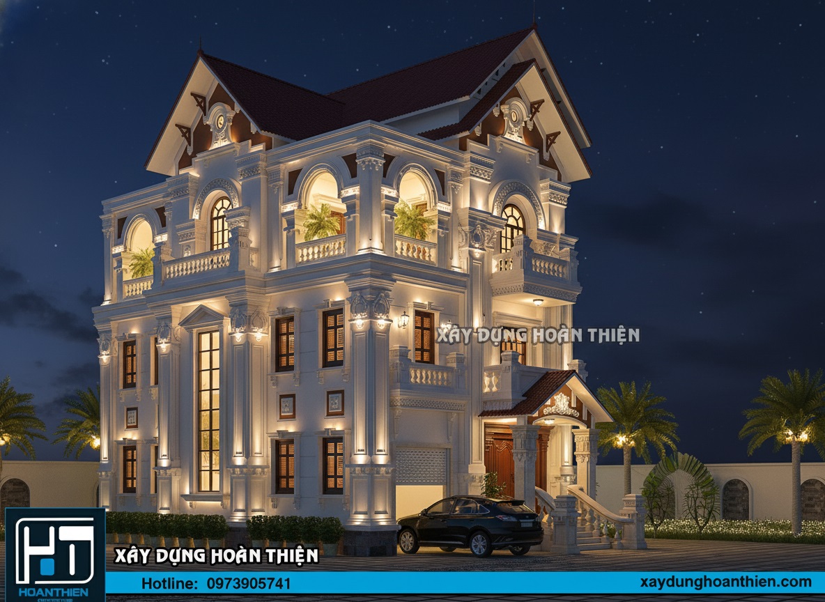 Biệt thự 3 tầng kiểu pháp Biệt thự 3 tầng kiểu pháp