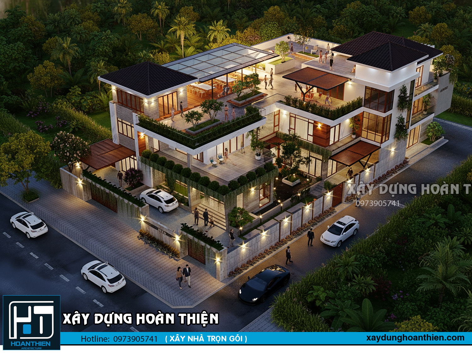 Mẫu thiết kế biệt thự tại  Biên Hòa hiện đại, đẳng cấp và gần gũi thiên nhiên