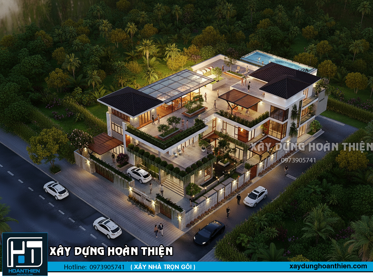 Mẫu thiết kế biệt thự tại  Biên Hòa hiện đại, đẳng cấp và gần gũi thiên nhiên