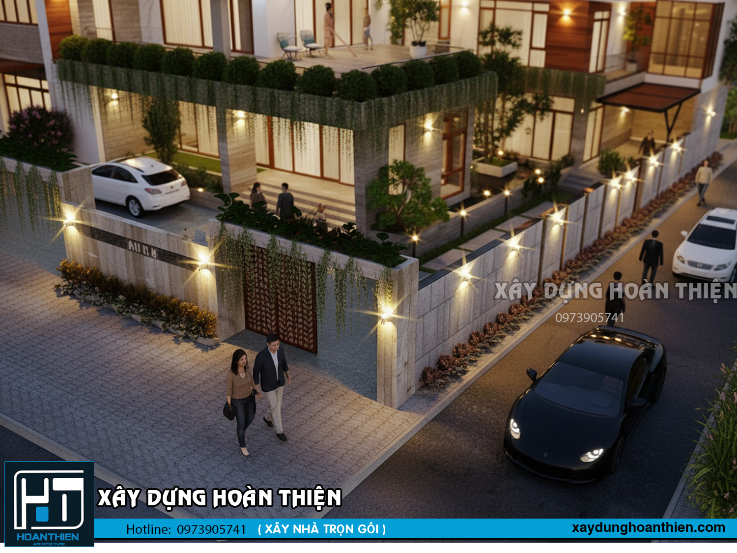 Mẫu thiết kế biệt thự tại  Biên Hòa hiện đại, đẳng cấp và gần gũi thiên nhiên