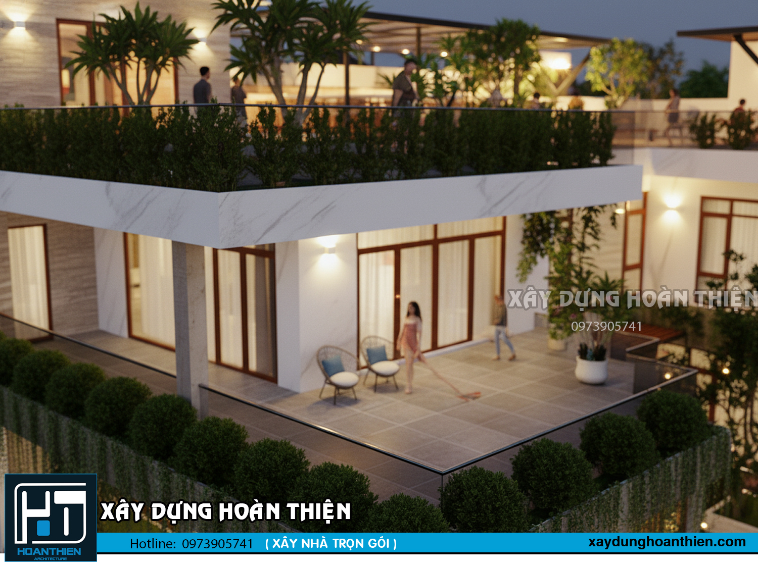 Mẫu thiết kế biệt thự tại  Biên Hòa hiện đại, đẳng cấp và gần gũi thiên nhiên