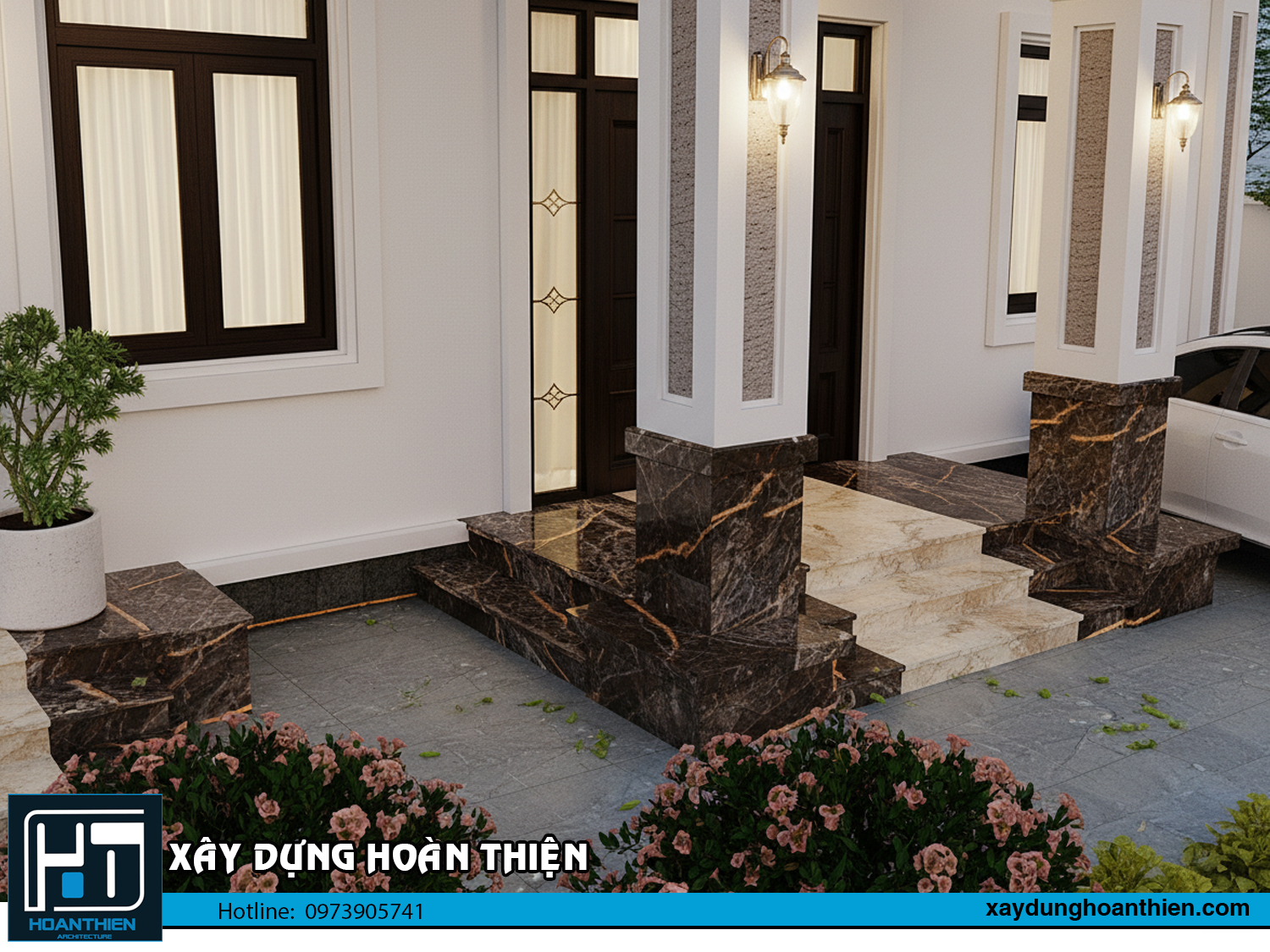 Mẫu biệt thự 1 tầng mái nhật  tại Hải Phòng