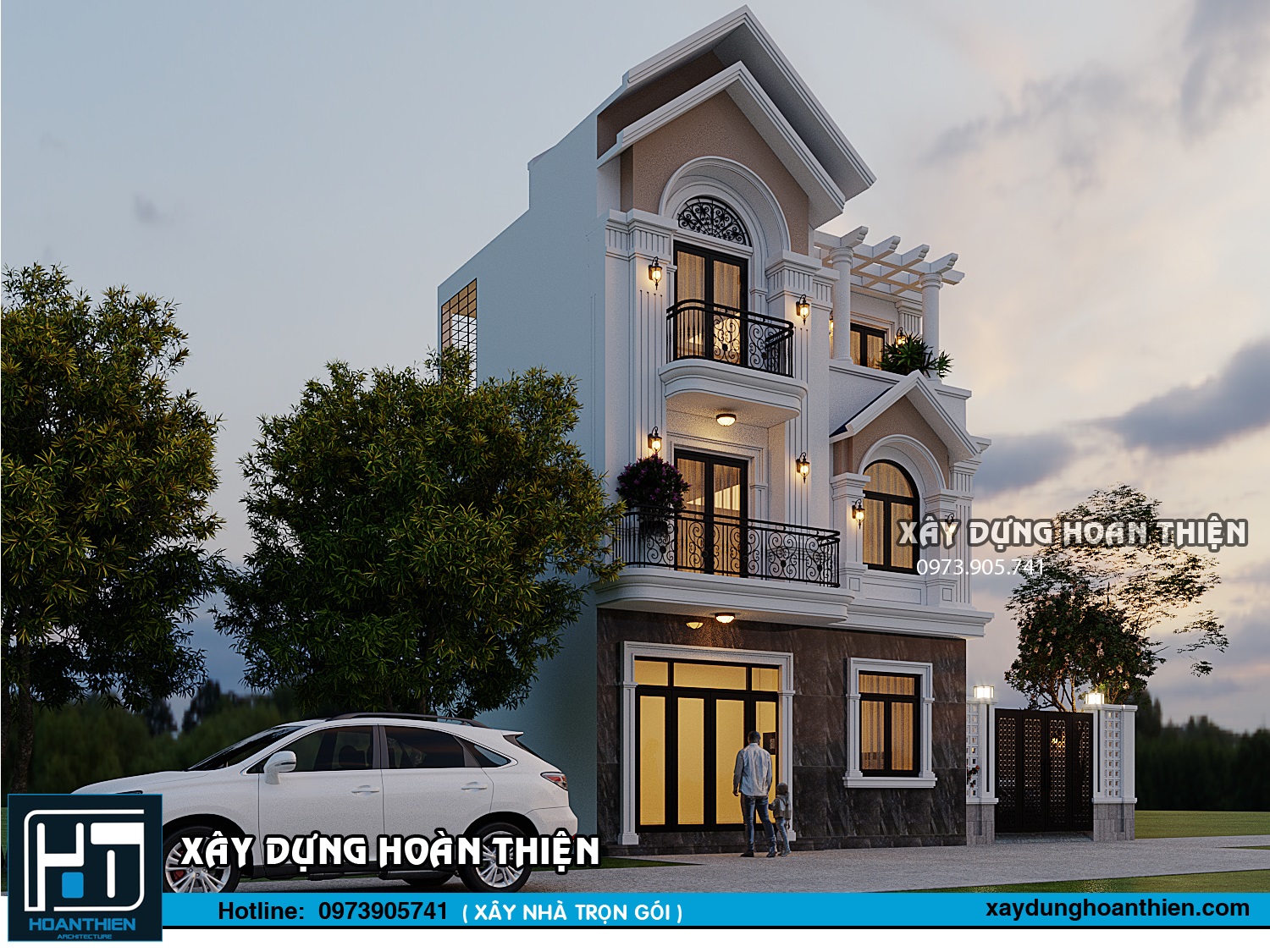 Biệt thự tân cổ điển 3 tầng tại An Dương, Hải Phòng