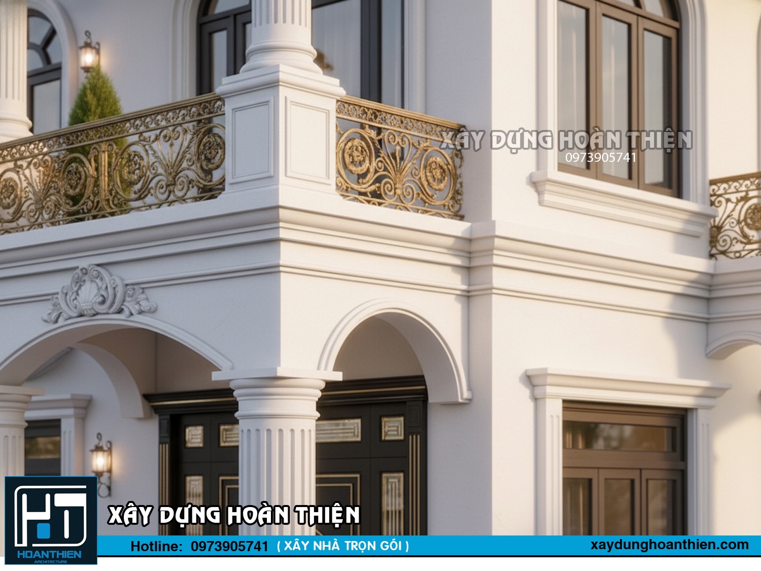 Mẫu biệt thự 2 tầng tâng cổ điển đẹp Mẫu biệt thự 2 tầng tâng cổ điển đẹp