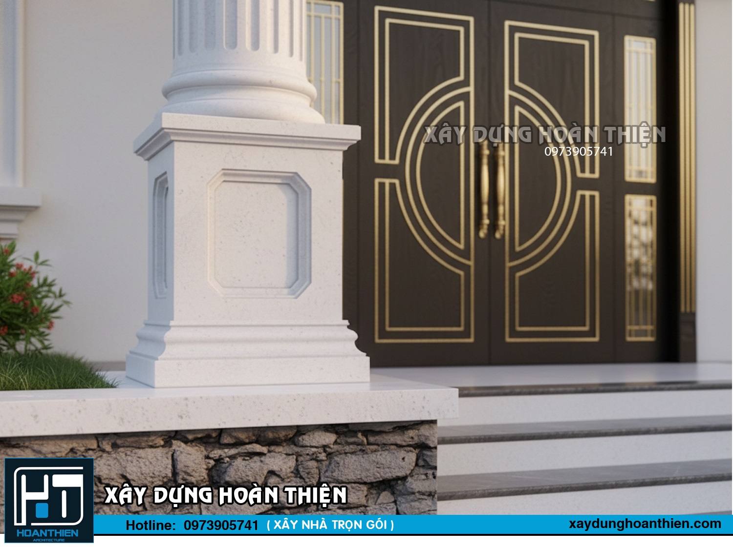 Mẫu biệt thự 2 tầng tâng cổ điển đẹp Mẫu biệt thự 2 tầng tâng cổ điển đẹp