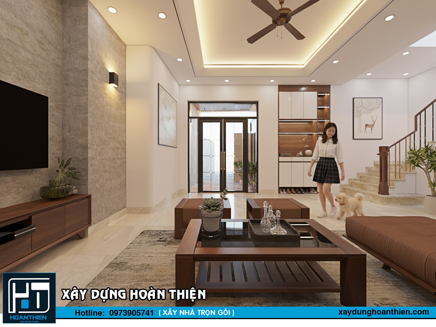 Mẫu nhà ống 5 tầng trên đất méo