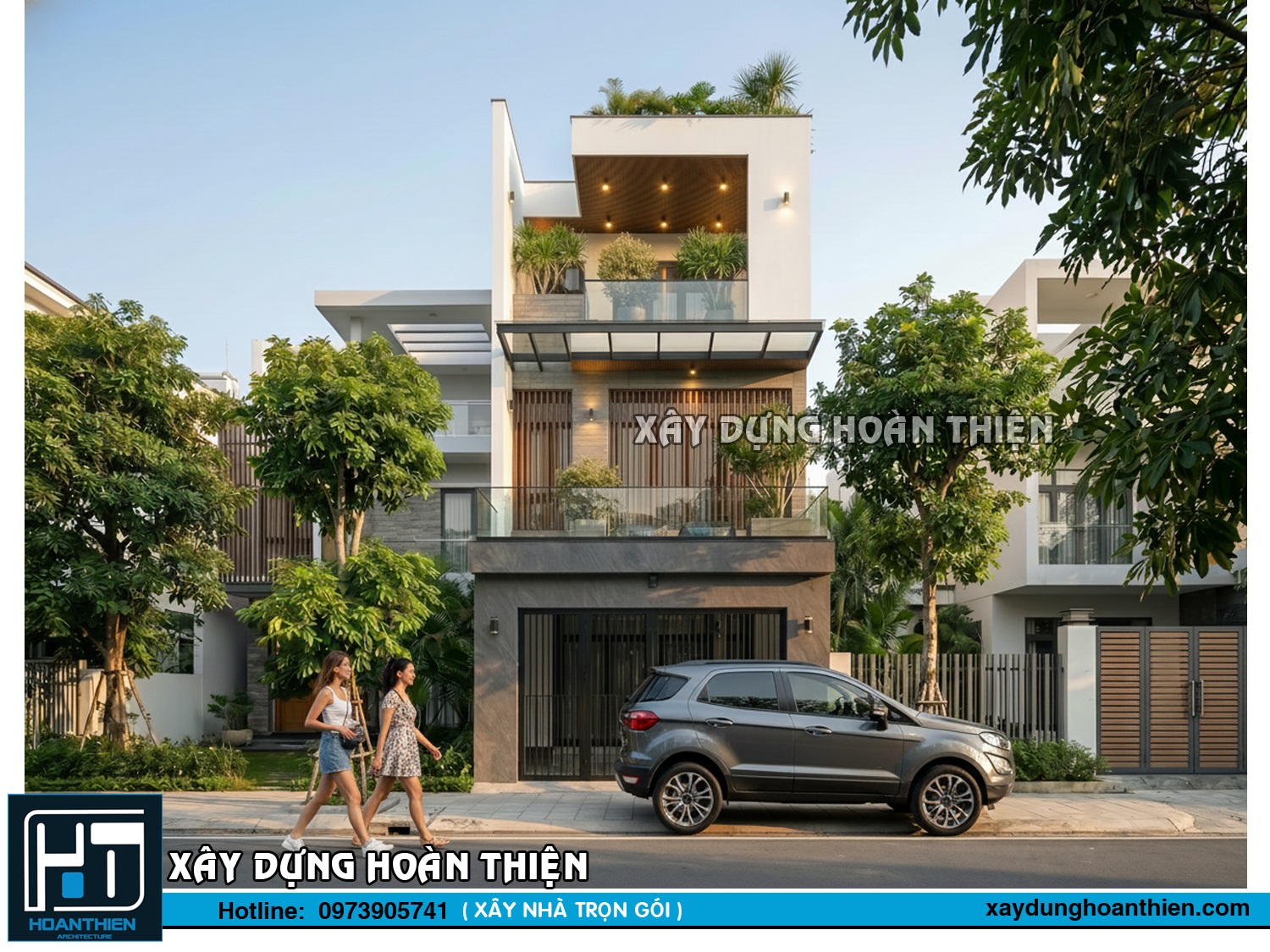 Thiết kế nhà ống 3 tầng hiện đại, tối ưu không gian sống 