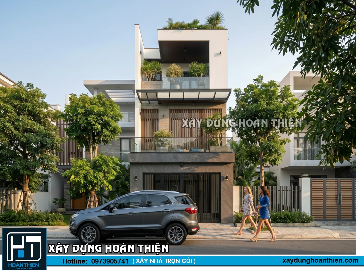 Thiết kế nhà ống 3 tầng hiện đại, tối ưu không gian sống 