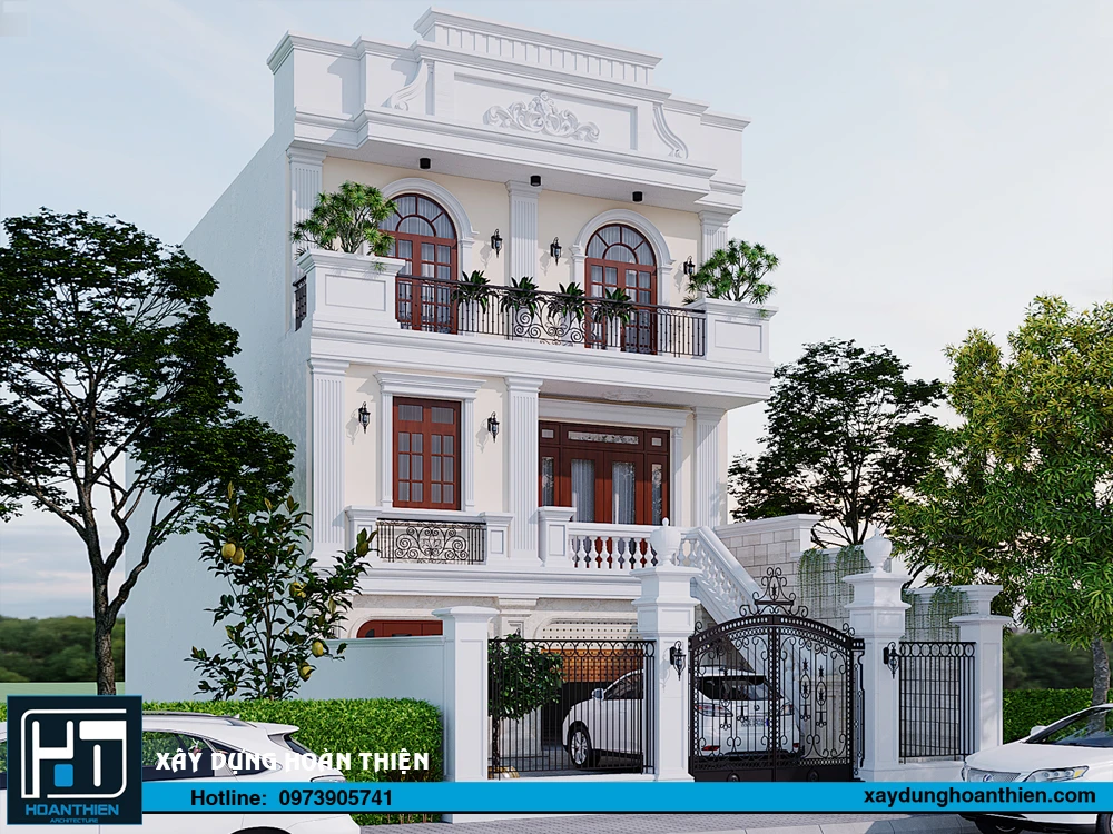 Thiết kế nội thất biệt thự tân cổ điển đẳng cấp tại Thái Nguyên