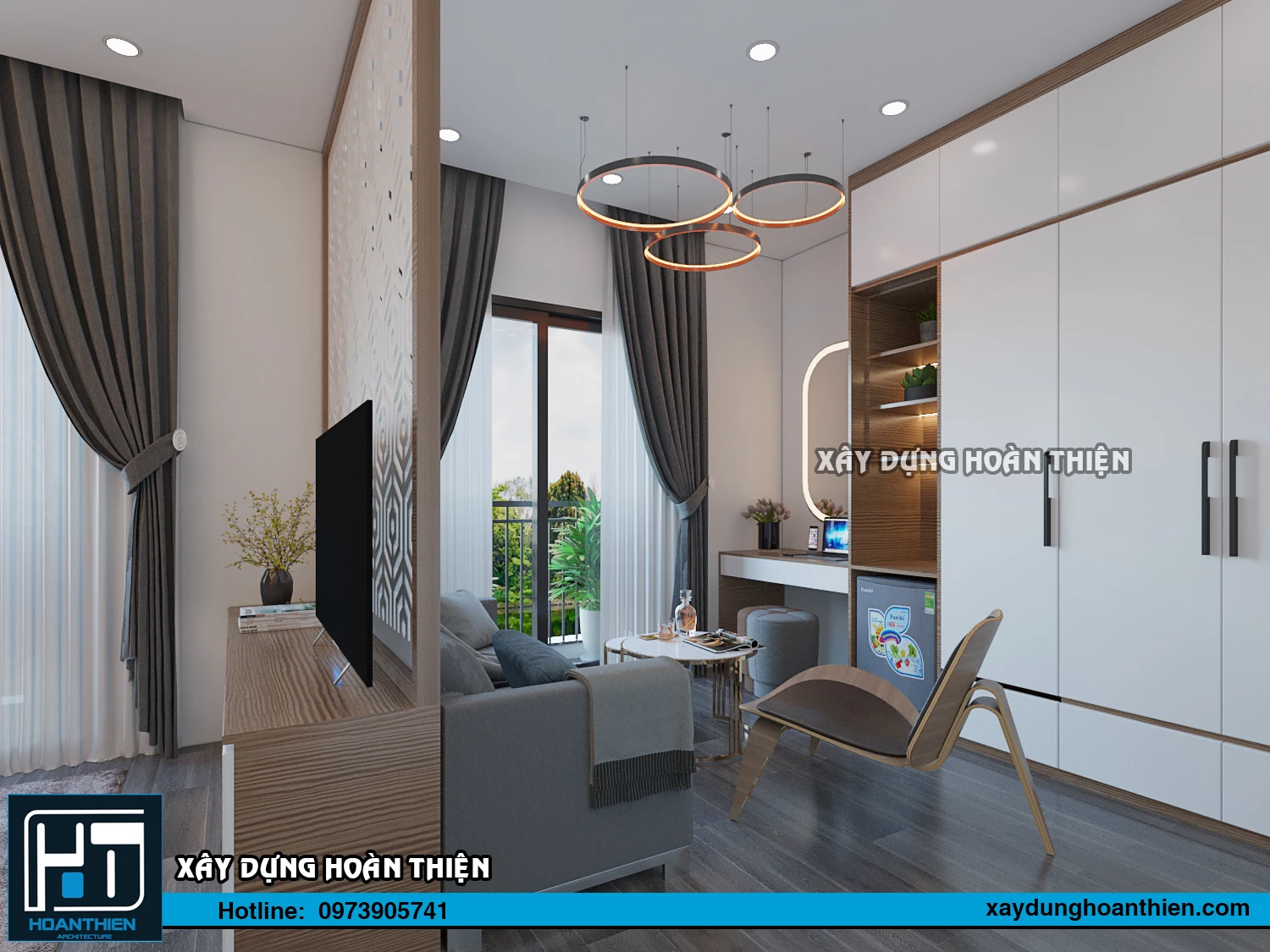 Thiết kế thi công nội thất căn hộ Aqua City Hạ Long, Quảng Ninh Thiết kế thi công nội thất căn hộ Aqua City Hạ Long, Quảng Ninh