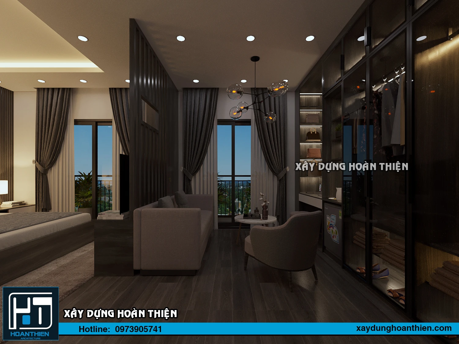 Thiết kế thi công nội thất căn hộ Aqua City Hạ Long, Quảng Ninh Thiết kế thi công nội thất căn hộ Aqua City Hạ Long, Quảng Ninh