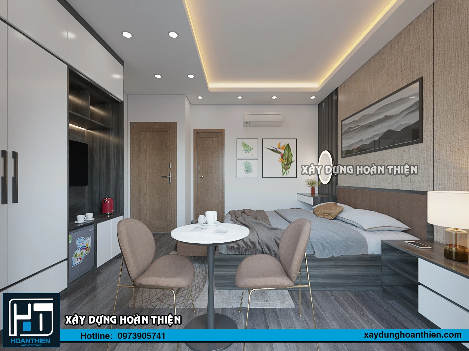 Thiết kế thi công nội thất căn hộ Aqua City Hạ Long, Quảng Ninh Thiết kế thi công nội thất căn hộ Aqua City Hạ Long, Quảng Ninh