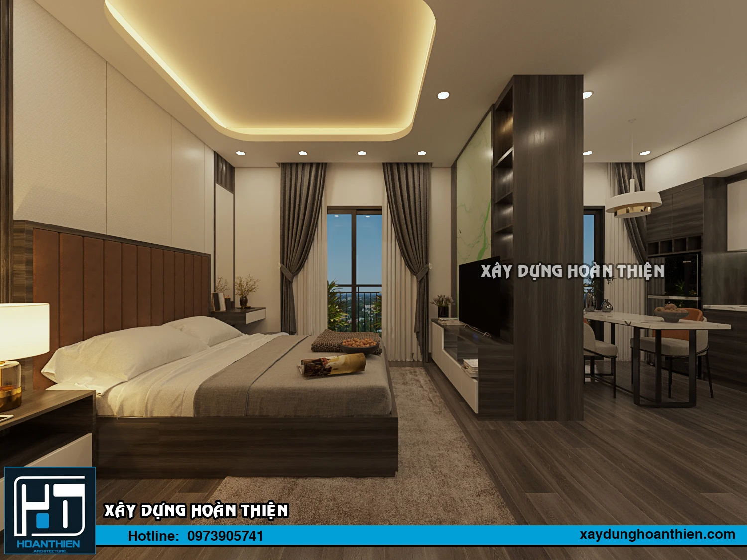 Thiết kế thi công nội thất căn hộ Aqua City Hạ Long, Quảng Ninh Thiết kế thi công nội thất căn hộ Aqua City Hạ Long, Quảng Ninh