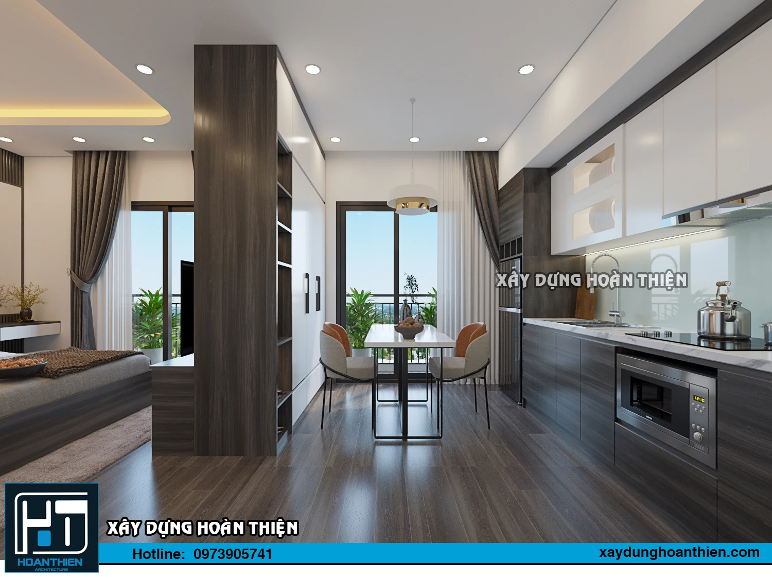 Thiết kế thi công nội thất căn hộ Aqua City Hạ Long, Quảng Ninh Thiết kế thi công nội thất căn hộ Aqua City Hạ Long, Quảng Ninh
