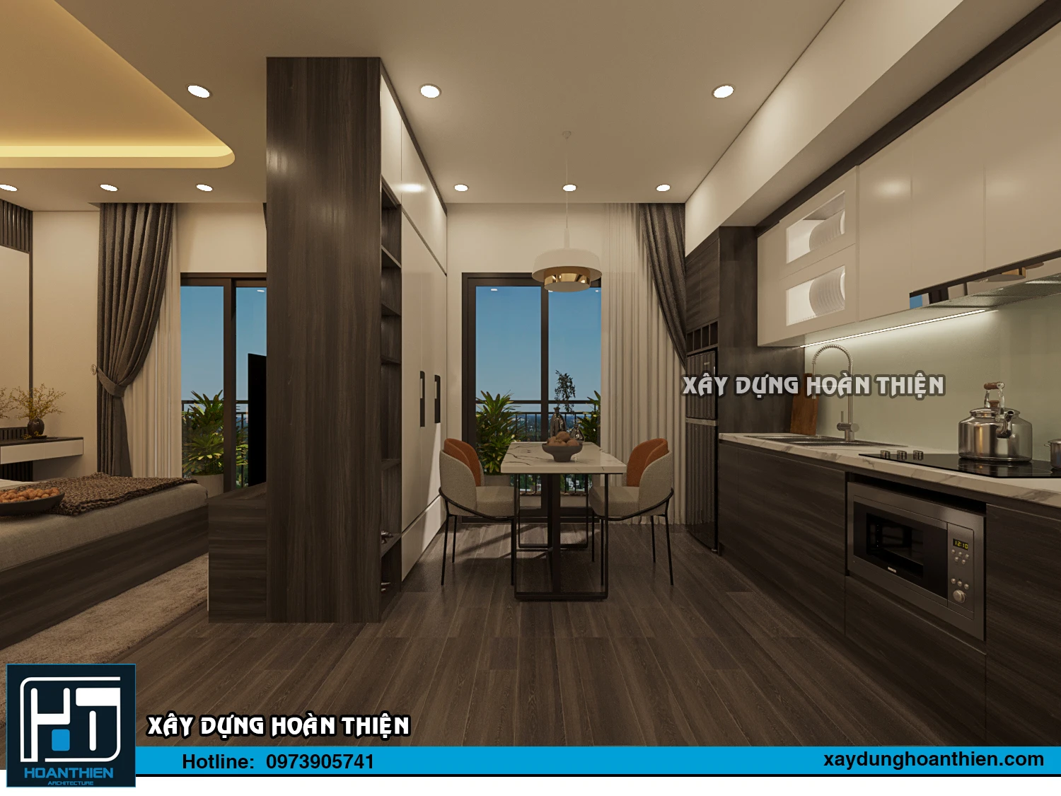 Thiết kế thi công nội thất căn hộ Aqua City Hạ Long, Quảng Ninh Thiết kế thi công nội thất căn hộ Aqua City Hạ Long, Quảng Ninh