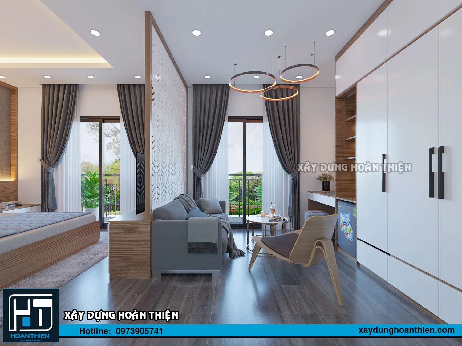 Thiết kế thi công nội thất căn hộ Aqua City Hạ Long, Quảng Ninh Thiết kế thi công nội thất căn hộ Aqua City Hạ Long, Quảng Ninh