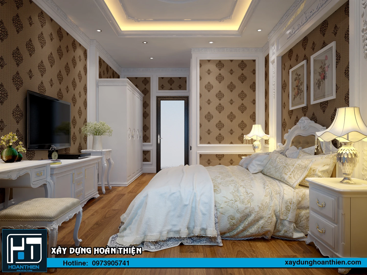 Thiết kế nội thất nhà ông tân cổ điển Thiết kế nội thất nhà ông tân cổ điển