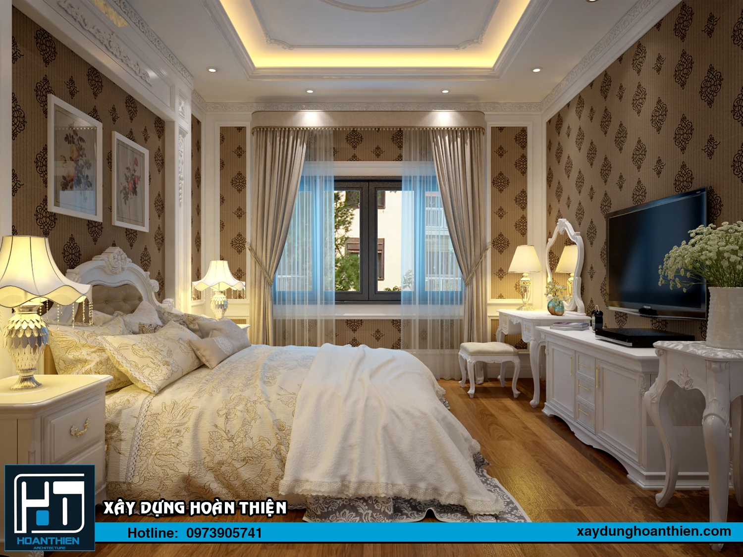 Thiết kế nội thất nhà ông tân cổ điển Thiết kế nội thất nhà ông tân cổ điển