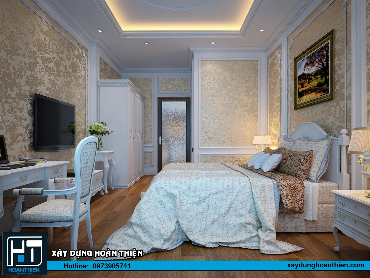 Thiết kế nội thất nhà ông tân cổ điển Thiết kế nội thất nhà ông tân cổ điển