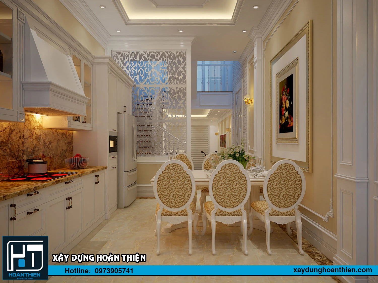 Thiết kế nội thất nhà ông tân cổ điển Thiết kế nội thất nhà ông tân cổ điển