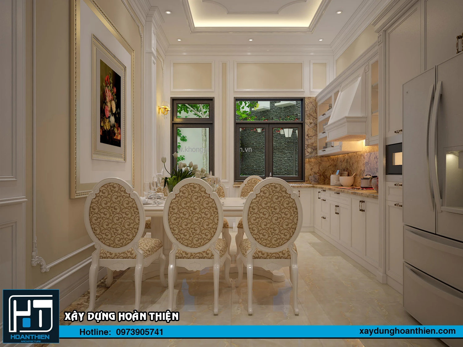 Thiết kế nội thất nhà ông tân cổ điển Thiết kế nội thất nhà ông tân cổ điển