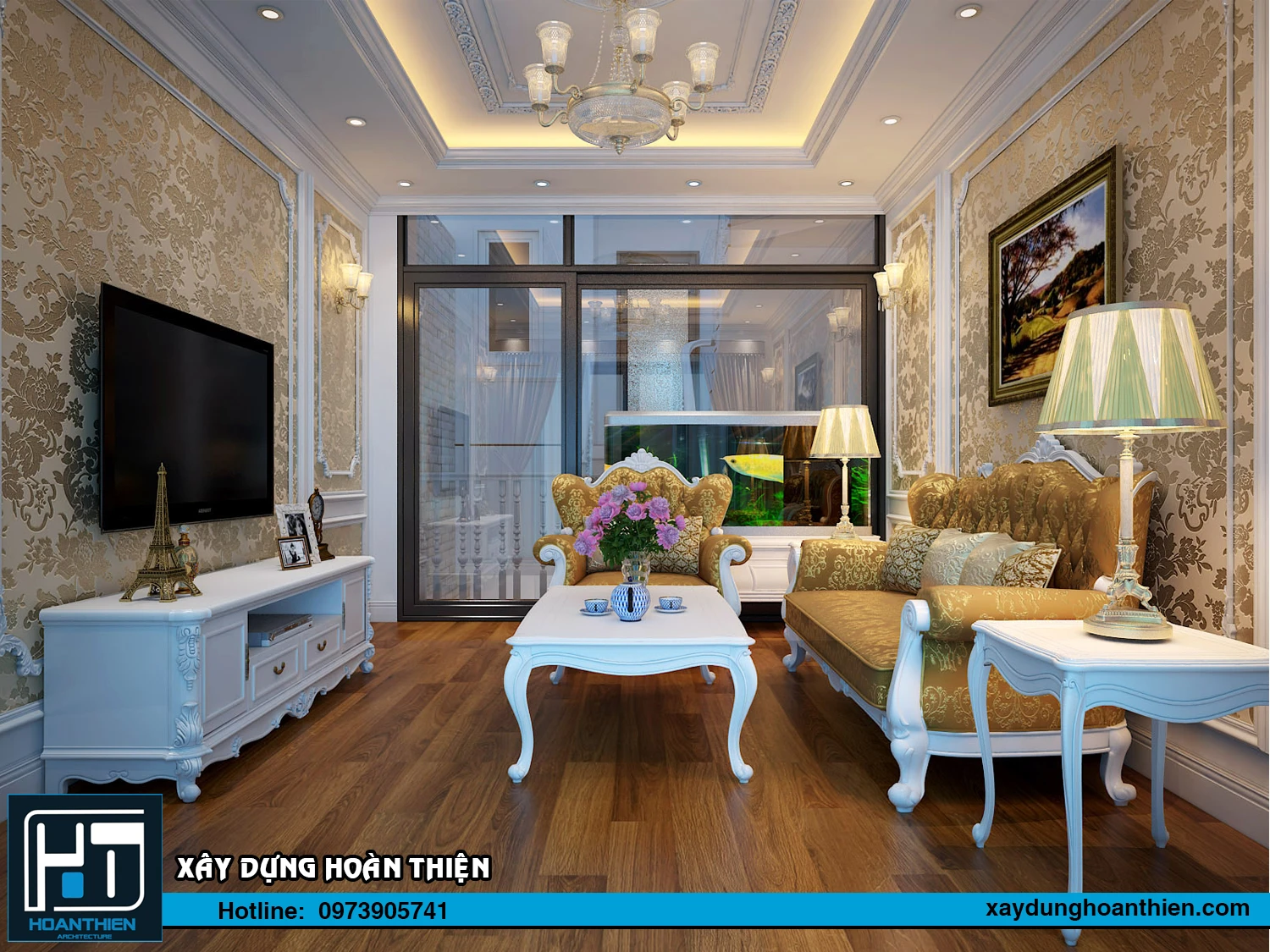 Thiết kế nội thất nhà ông tân cổ điển Thiết kế nội thất nhà ông tân cổ điển