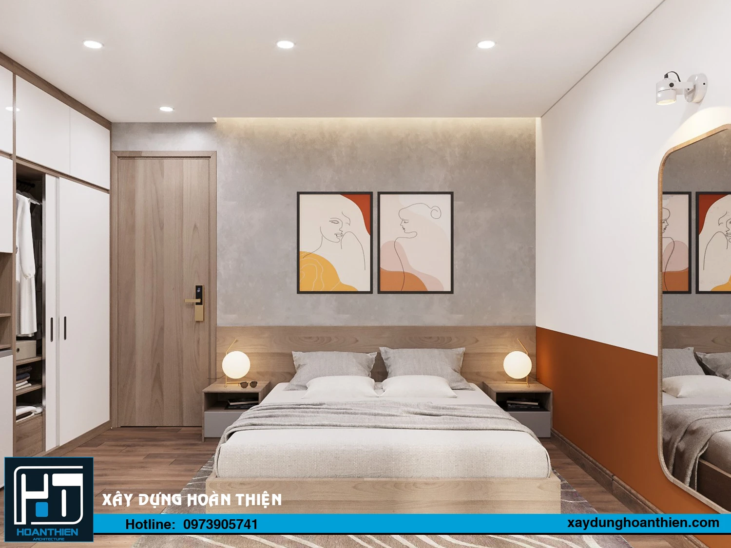 Thiết kế thi công nội thất căn hộ cho thuê tại Hoàng Huy Riverside Thiết kế thi công nội thất căn hộ cho thuê tại Hoàng Huy Riverside