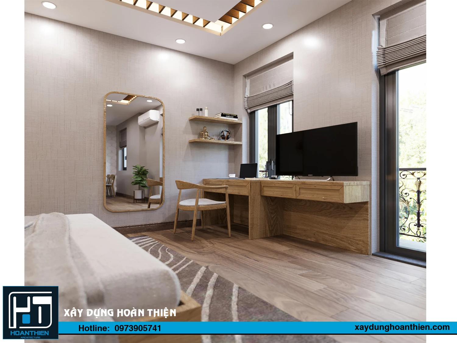 Thiết kế thi công nội thất căn hộ cho thuê tại Hoàng Huy Riverside Thiết kế thi công nội thất căn hộ cho thuê tại Hoàng Huy Riverside
