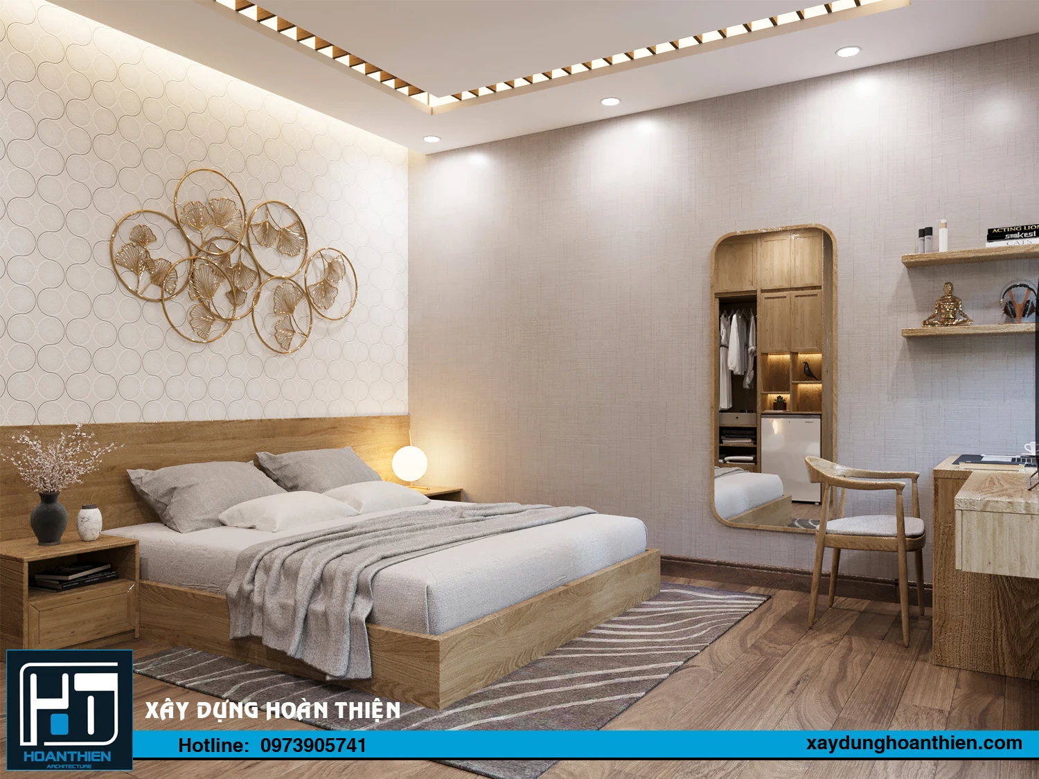 Thiết kế thi công nội thất căn hộ cho thuê tại Hoàng Huy Riverside Thiết kế thi công nội thất căn hộ cho thuê tại Hoàng Huy Riverside