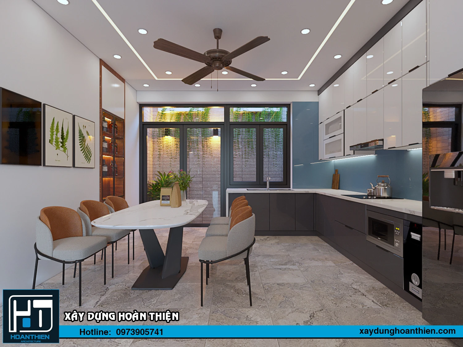 Thiết kế - thi công nội thất nhà ống hiện đại Thiết kế - thi công nội thất nhà ống hiện đại