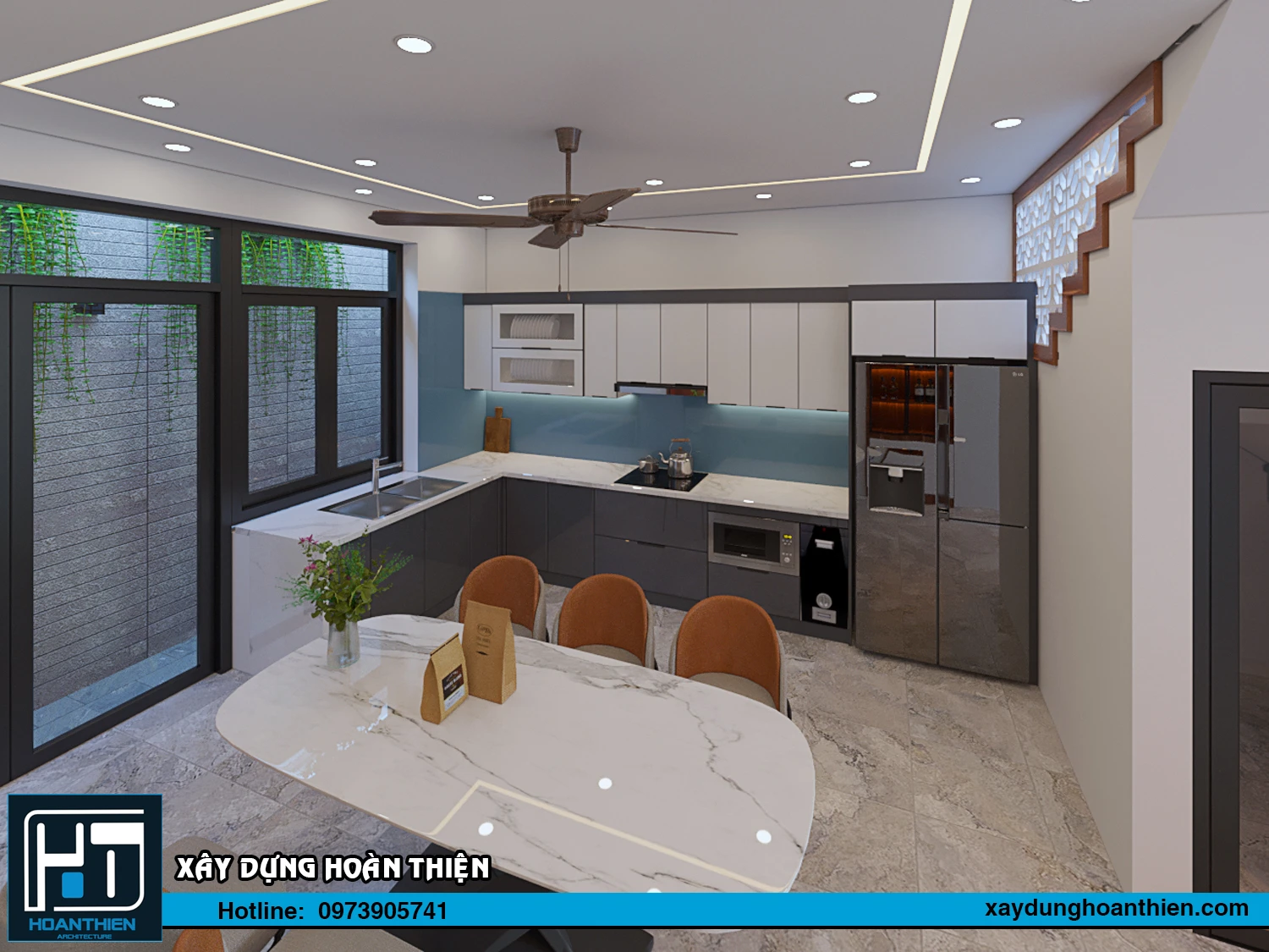 Thiết kế - thi công nội thất nhà ống hiện đại Thiết kế - thi công nội thất nhà ống hiện đại