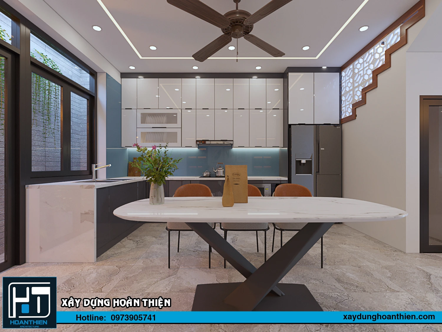 Thiết kế - thi công nội thất nhà ống hiện đại Thiết kế - thi công nội thất nhà ống hiện đại