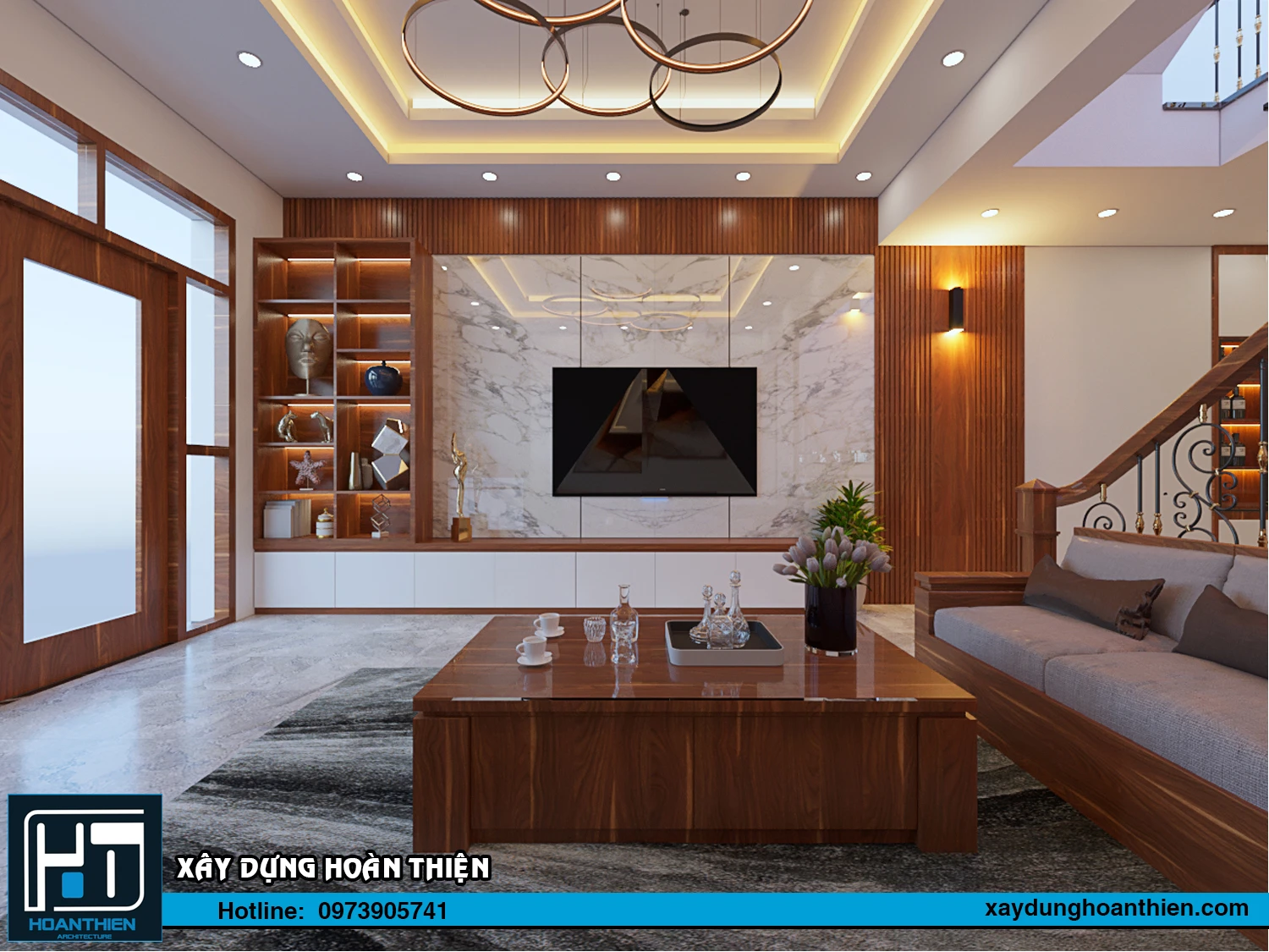 Thiết kế - thi công nội thất nhà ống hiện đại Thiết kế - thi công nội thất nhà ống hiện đại