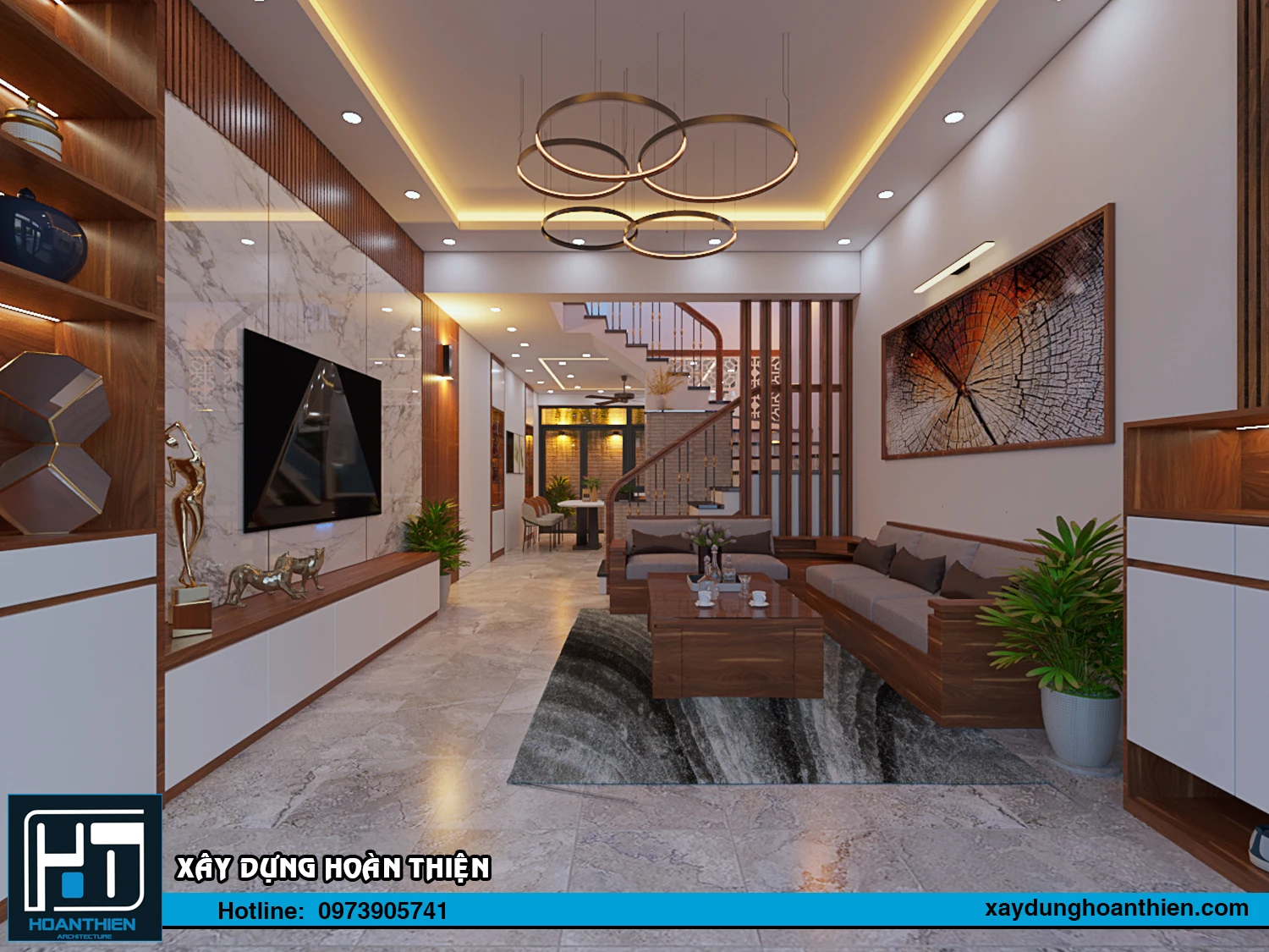 Thiết kế - thi công nội thất nhà ống hiện đại Thiết kế - thi công nội thất nhà ống hiện đại