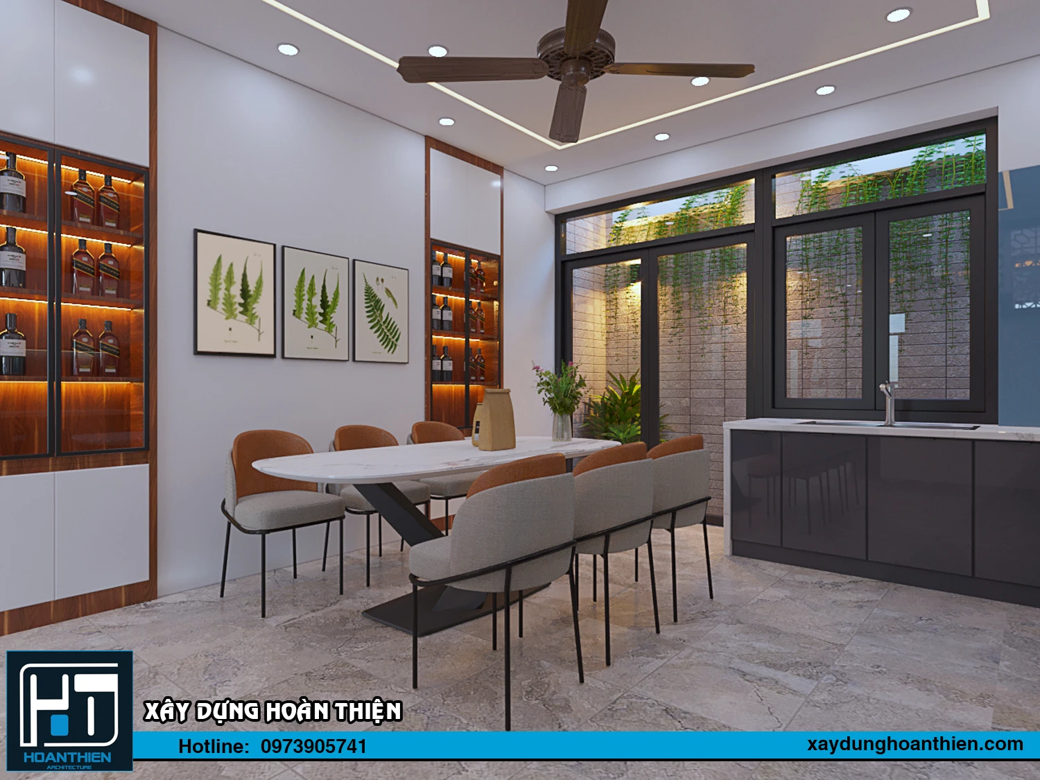 Thiết kế - thi công nội thất nhà ống hiện đại Thiết kế - thi công nội thất nhà ống hiện đại