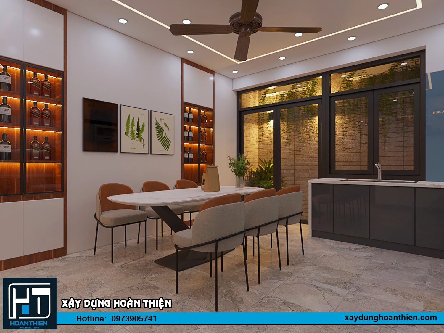 Thiết kế - thi công nội thất nhà ống hiện đại Thiết kế - thi công nội thất nhà ống hiện đại