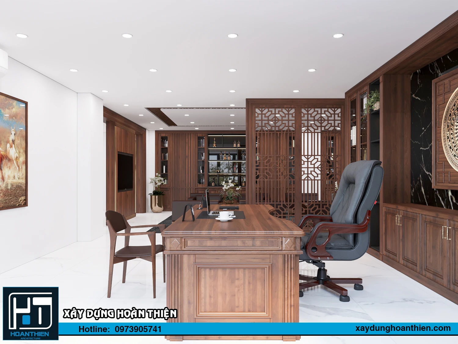 Thiết kế nội thất phòng tổng giám đốc Hải Dương