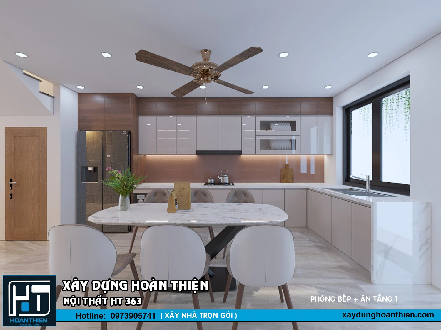 mẫu thiết kế phòng ăn đẹp 2024 tại hải phòng