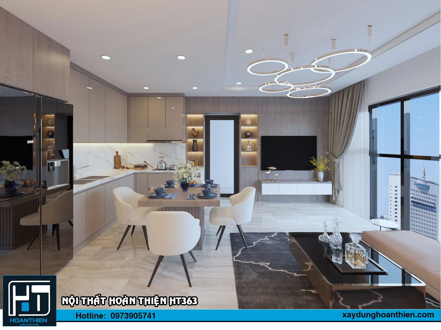 mẫu thiết kế phòng ăn đẹp 2024 tại hải phòng