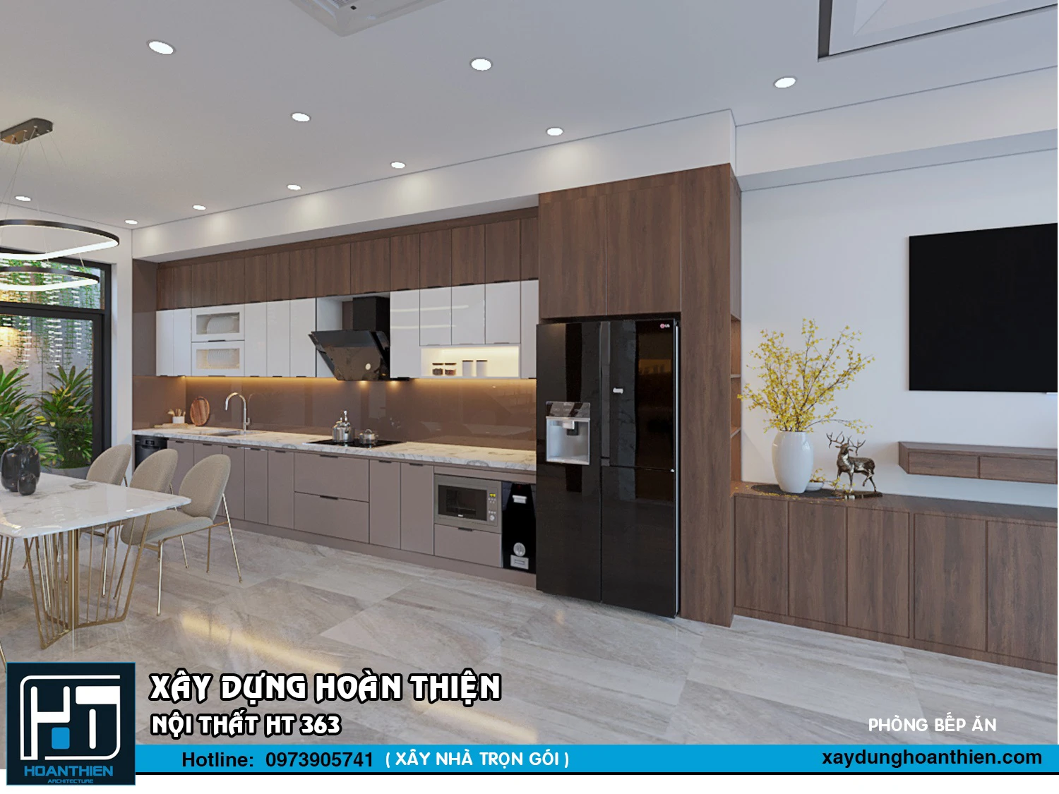 mẫu thiết kế phòng ăn đẹp 2024 tại hải phòng