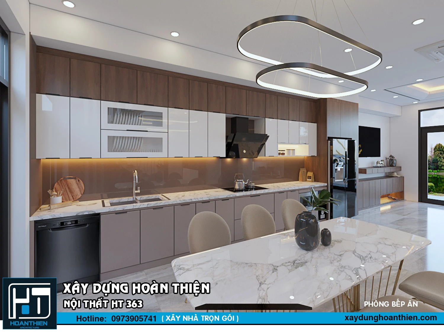 mẫu thiết kế phòng ăn đẹp 2024 tại hải phòng