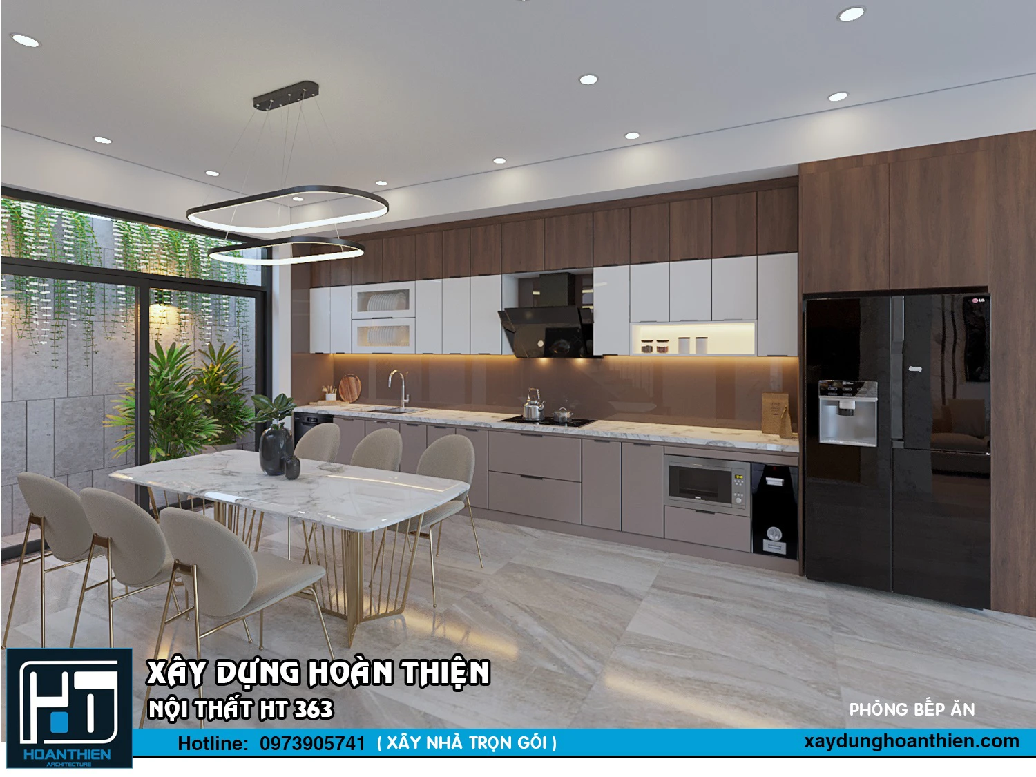 mẫu thiết kế phòng ăn đẹp 2024 tại hải phòng