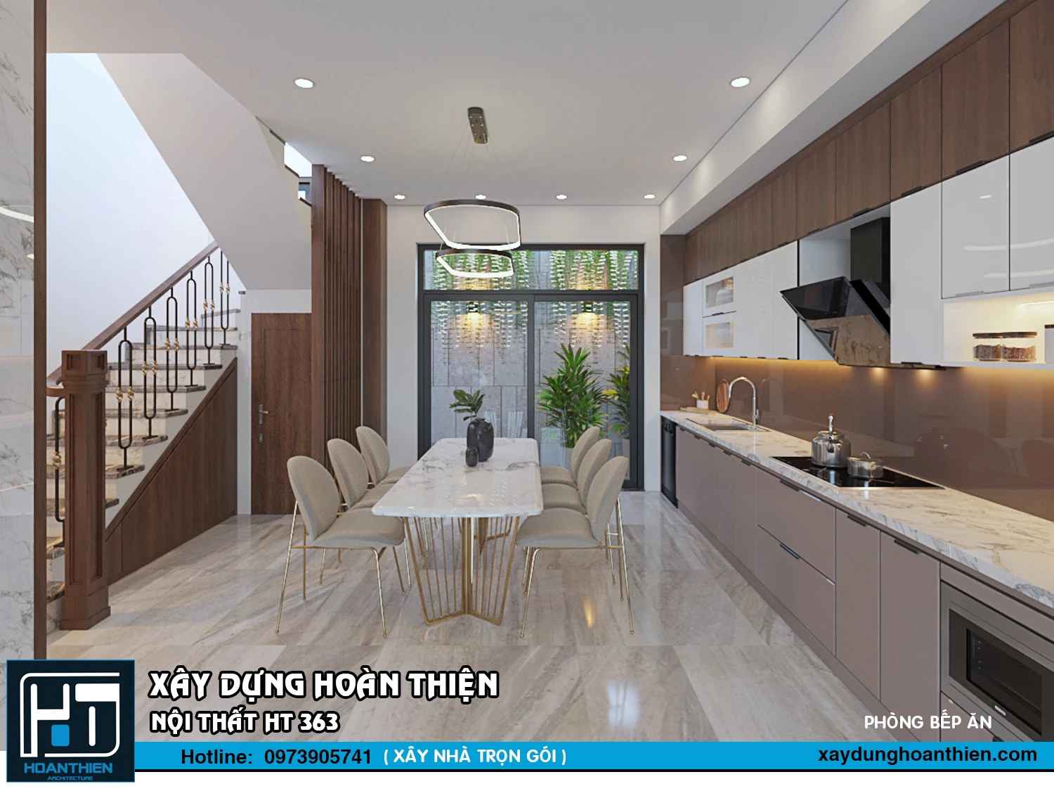 mẫu thiết kế phòng ăn đẹp 2024 tại hải phòng