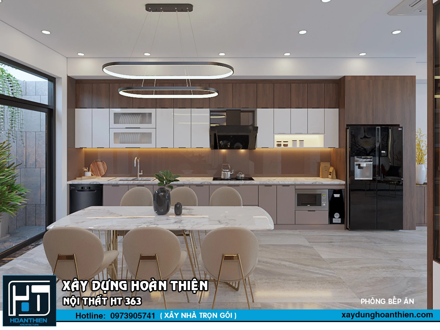 mẫu thiết kế phòng ăn đẹp 2024 tại hải phòng
